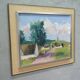 Paysage moderne suédois, années 1960, huile sur toile, encadré d'Axel Hamborn (1892-1971)