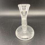 2-branch glass candlestick