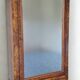 Louis-Philippe wardrobe in burl wood with mirror, 19th century