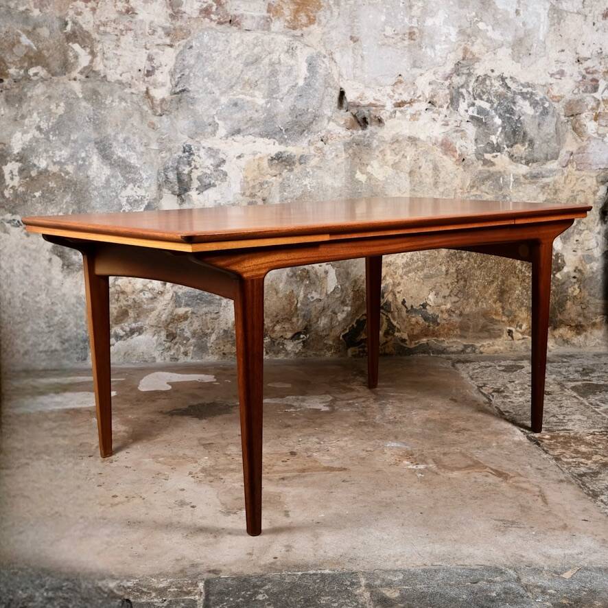 Scandinavian style teak dining table, LB Éditions, France, 1960