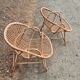 Pair of rattan armchairs 1960