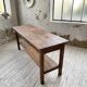 Drapery console table in pine