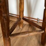 Pair of mismatched high stools