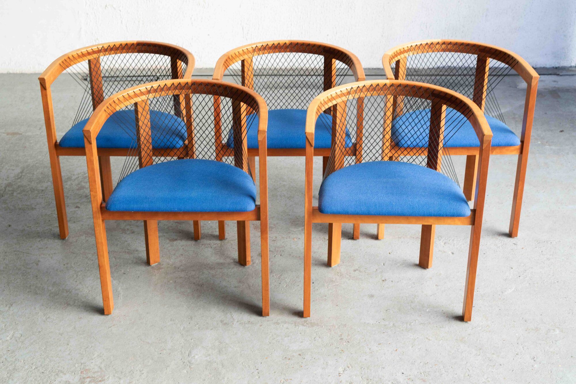 Ensemble de 5 chaises de salle à manger par Niels Jorgen Haugesen
