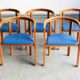 Ensemble de 5 chaises de salle à manger par Niels Jorgen Haugesen