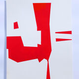 Red minimalist paint