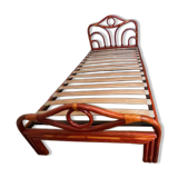 Maugrion rattan room - Roche Bobois - bed, chest of drawers and bedside table