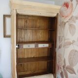 Walnut cabinet early XXth