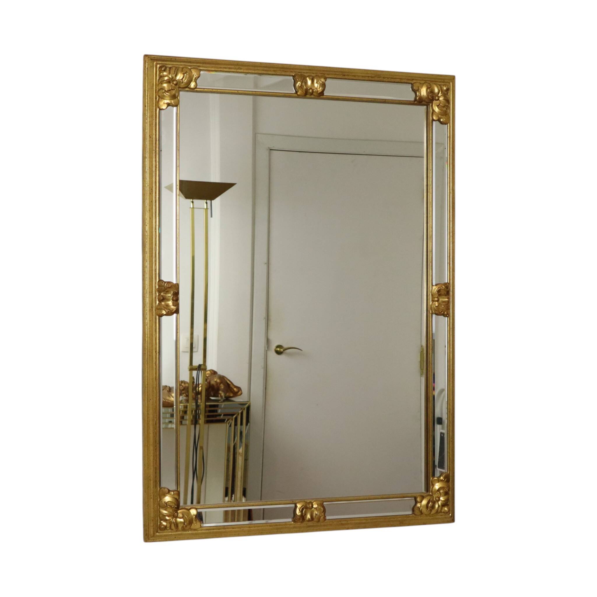 Large Vintage Deknudt Mirror, Hollywood Regency 1970s Design