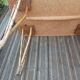 Vintage rattan table