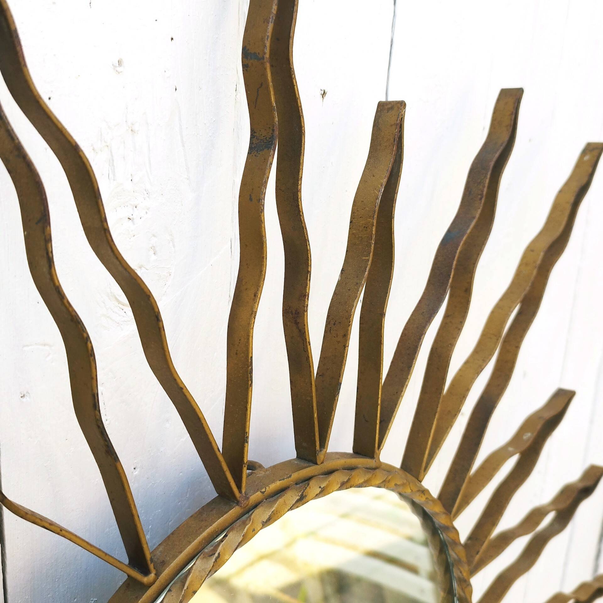 Large vintage 50's designer sun mirror