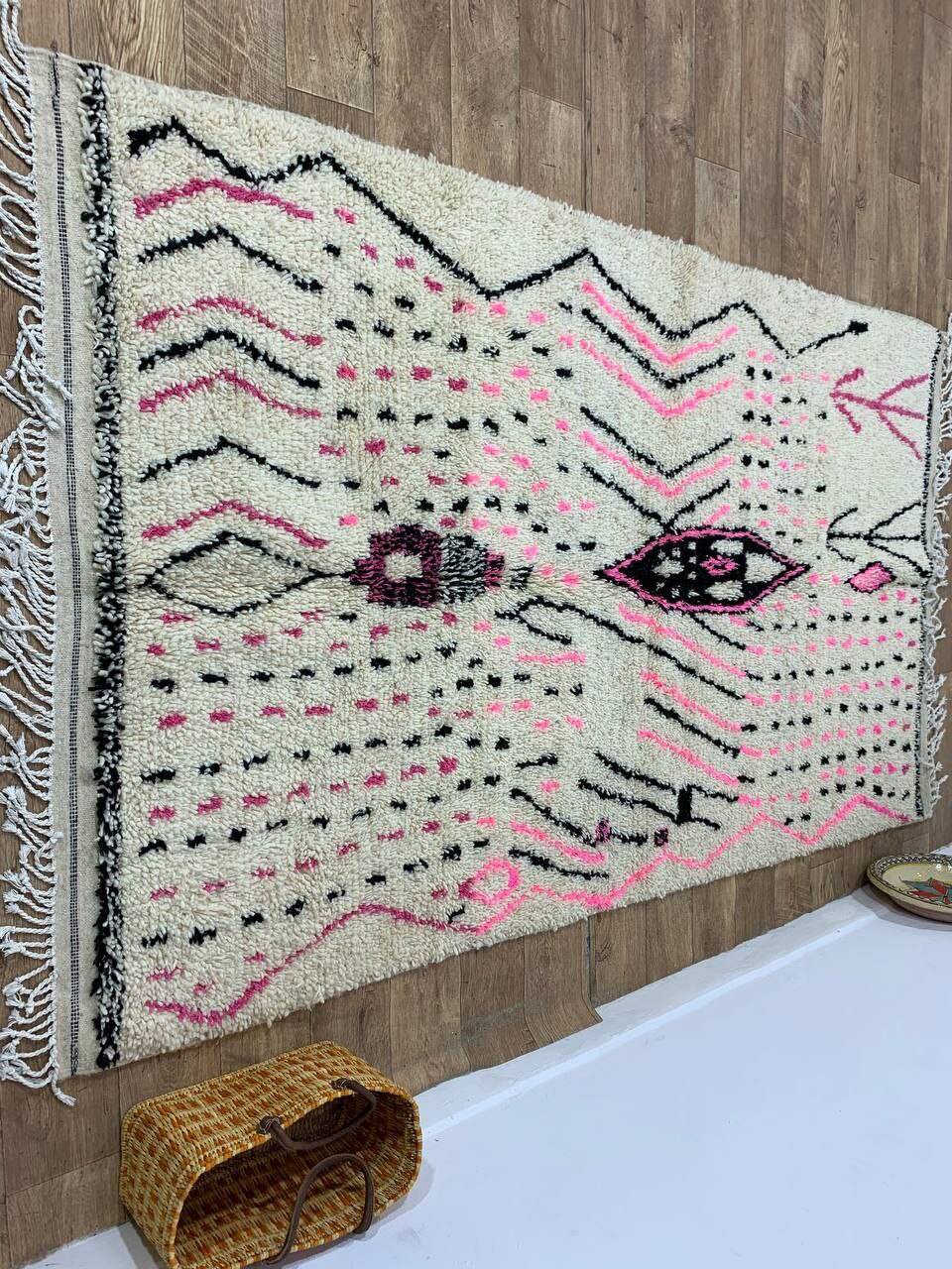 Handmade Moroccan Berber rug 255 X 146 CM