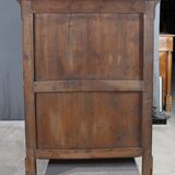 Chiffonnier en ronce d’acajou, époque Restauration – Début XIXe
