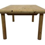 Vintage coffee table in pine 70s minimalist design