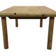 Vintage coffee table in pine 70s minimalist design