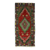 Grand Turkish Kilim Yoruk Vintage 158x342 cm Geometric Handwoven