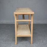 Console 4 feet in style 1940-coloured cerused oak