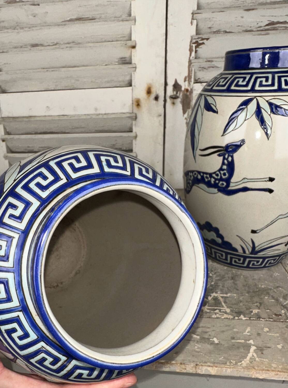 Pair of Art Deco style ceramic vases