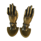 Pair of bookends gilded metal