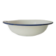 Old enameled sheet metal basin