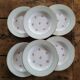 6 opaque porcelain soup plates 1940s