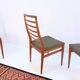 1960s-70s style chairs (4 pieces) in teak, retro vintage style.