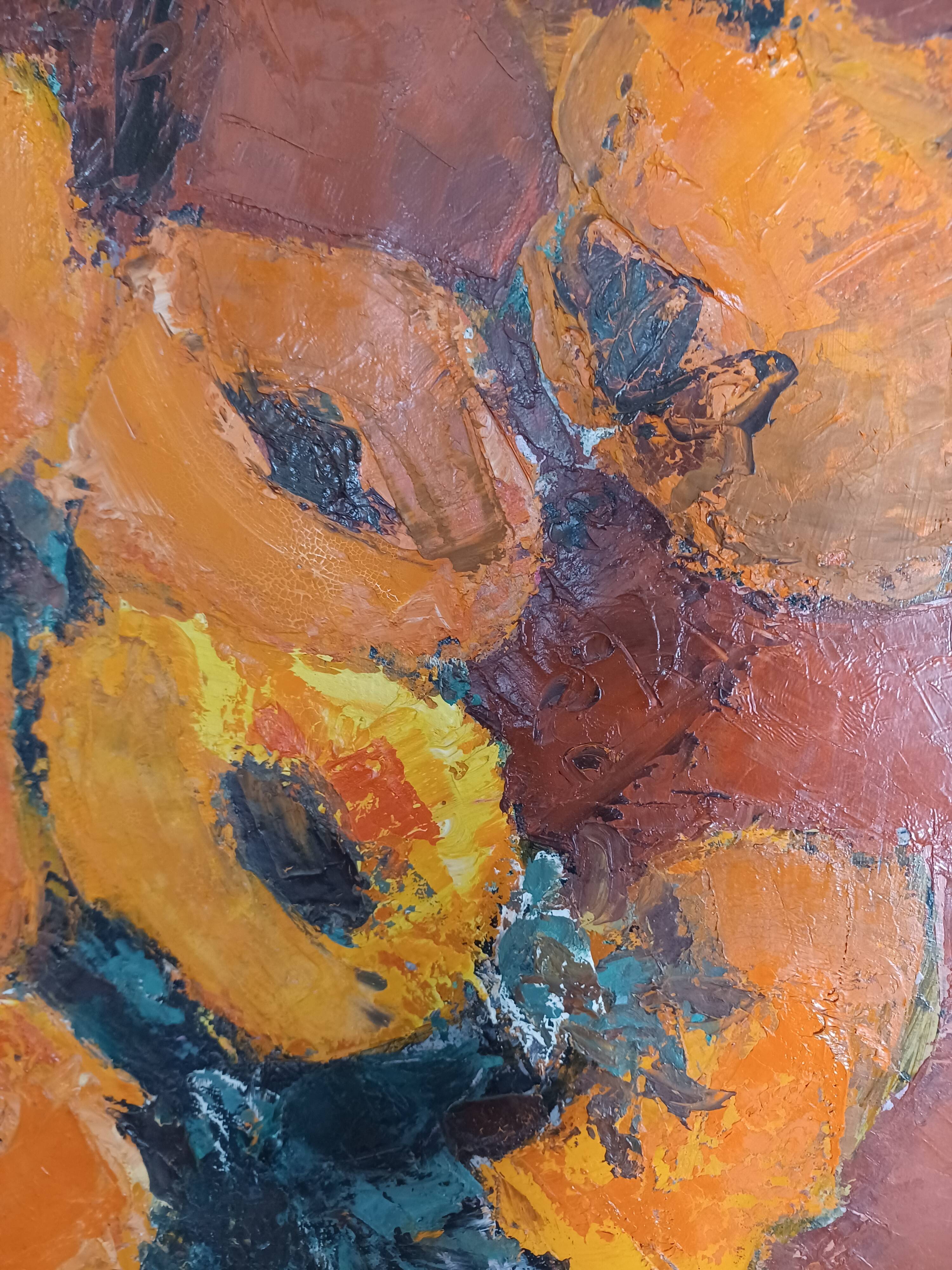 Huile sur toile de jacques daufin, années 50.