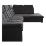 Grey mottled convertible corner sofa