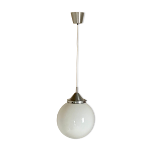 Suspension vintage boule opaline