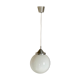 Vintage suspension ball opaline white diameter 30 cm