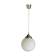 Vintage suspension ball opaline white diameter 30 cm