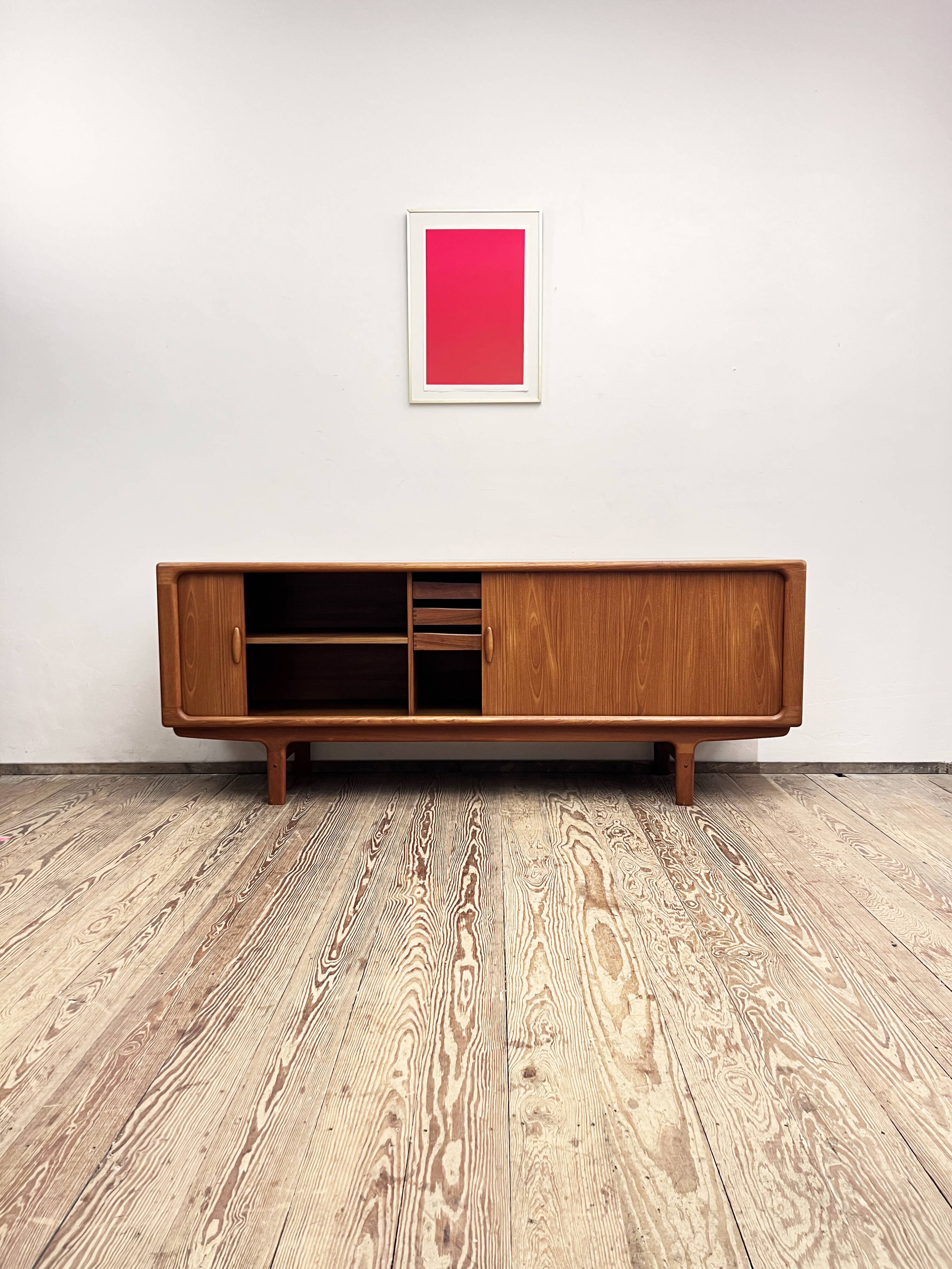 Danish Mid-Century Modern Sideboard in Teak with Tambour Doors by Dyrlund, Denmark