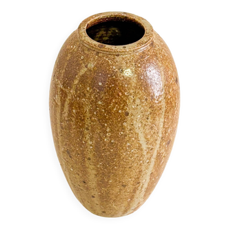 stoneware vase, signed, 1970 - 21 X 15 cm