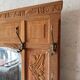Art Deco coat rack in solid mahogany