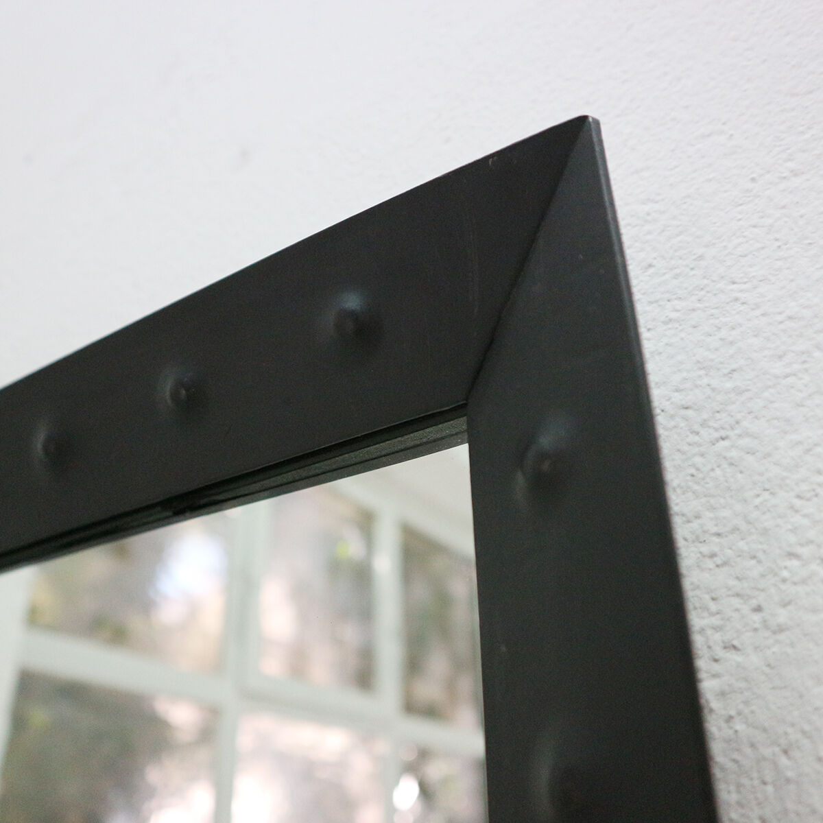 Wall mirror with welded steel frame 1960 - 42x85cm