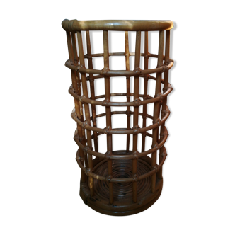 Rattan umbrella holder