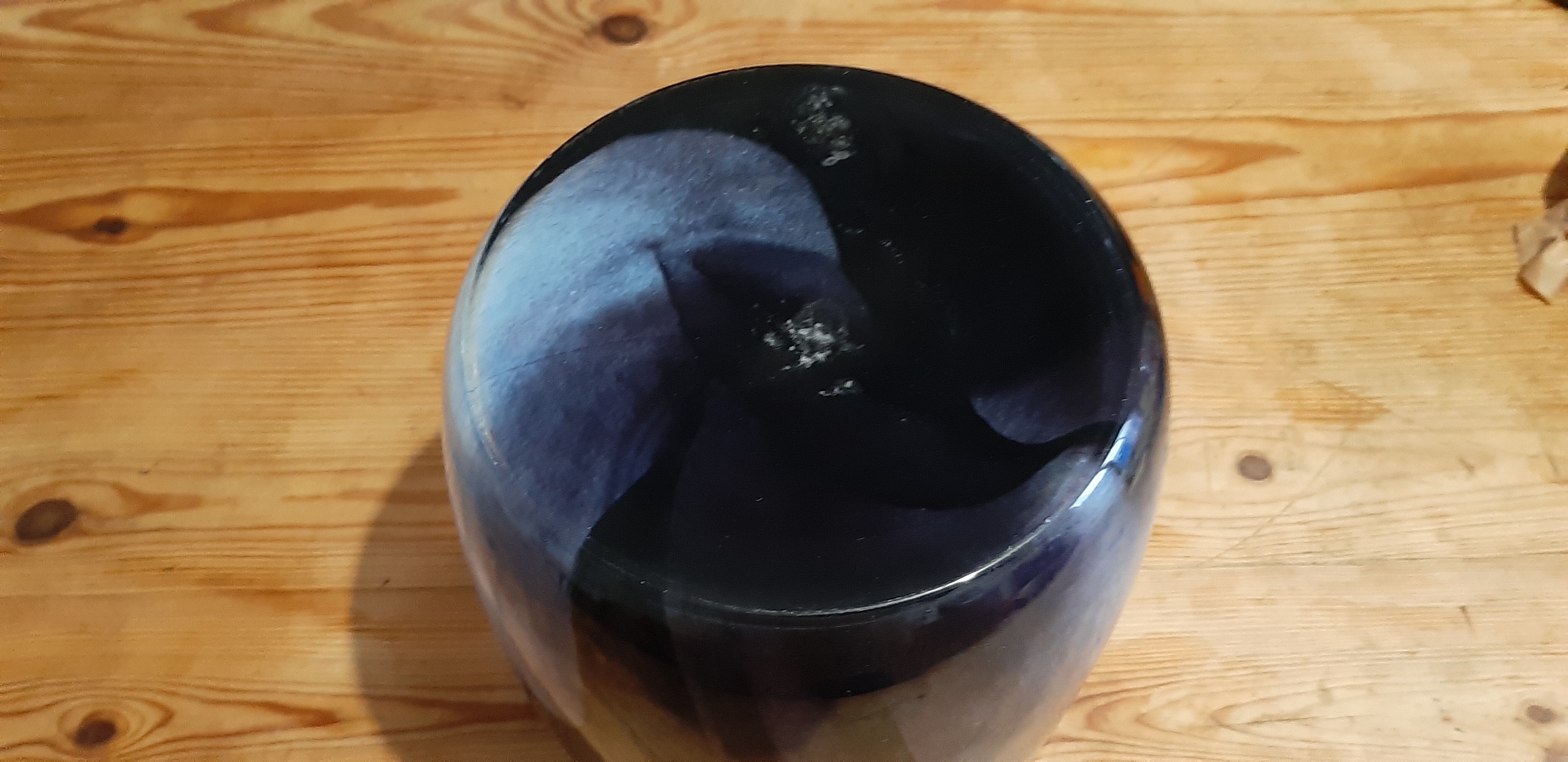 Vintage multilayer two-tone glass vase