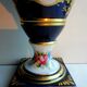 Vase porcelaine de Paris Empire forme balustre anses cygnes Or fin signé Mehun