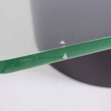 Spiralling wood and glass coffee table, c.1970