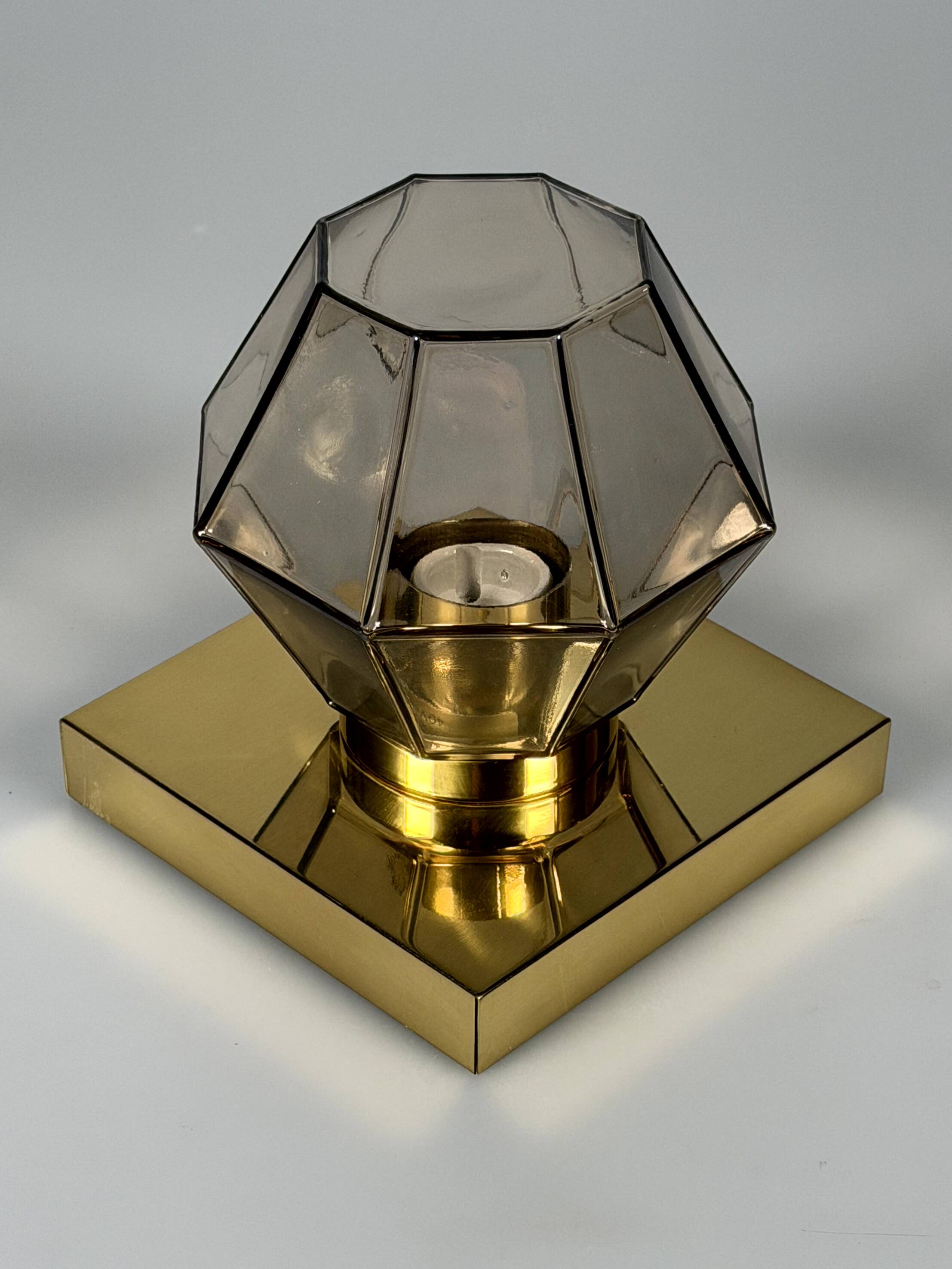 1960s 1970s Wall Sconce Wall Light from Glashütte Limburg Germany Design