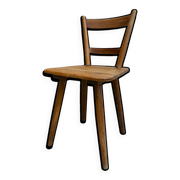 Adolf Schneck solid wood chair from 1947