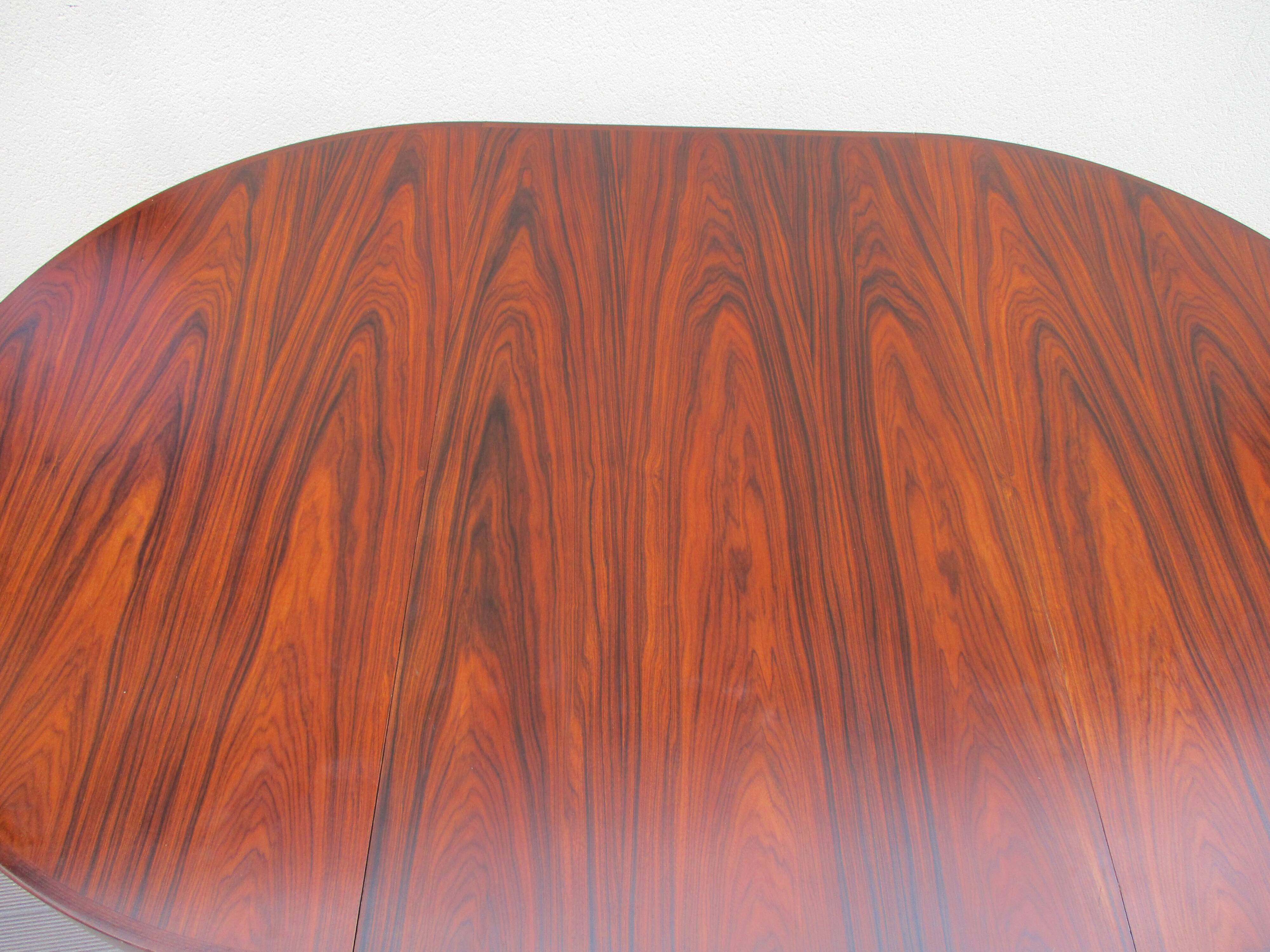 Scandinavian table Scandinavian rosewood vintage extendable