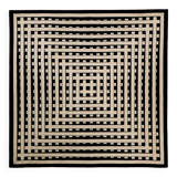 Marcello Morandini carpet kinetic art tufted wool 1989