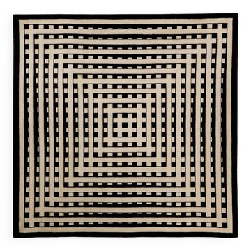Marcello Morandini carpet kinetic art tufted wool 1989