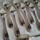 12 Large Silver-Plated Metal Spoons Boulenger Table Cutlery