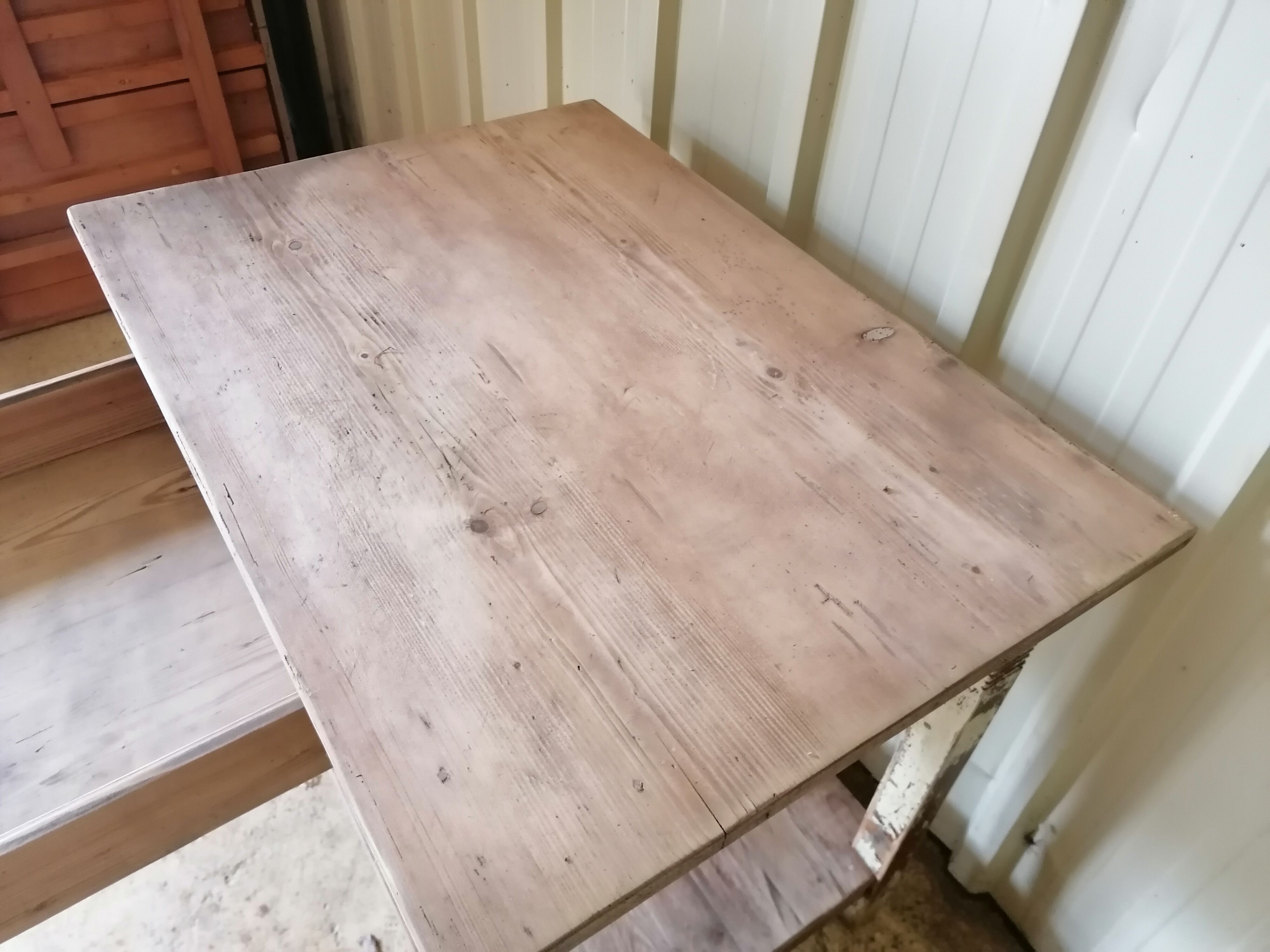 Small vintage wooden table