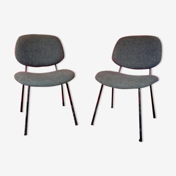 Pair of vintage chairs Olivetti Arredamenti Metallici