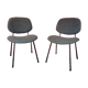 Pair of vintage chairs Olivetti Arredamenti Metallici