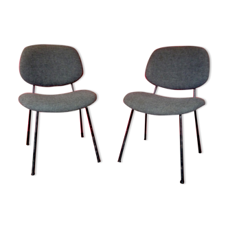 Pair of vintage chairs Olivetti Arredamenti Metallici