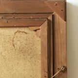 Large Vintage Countryside Cottage Original Oil Painting,circa 1940